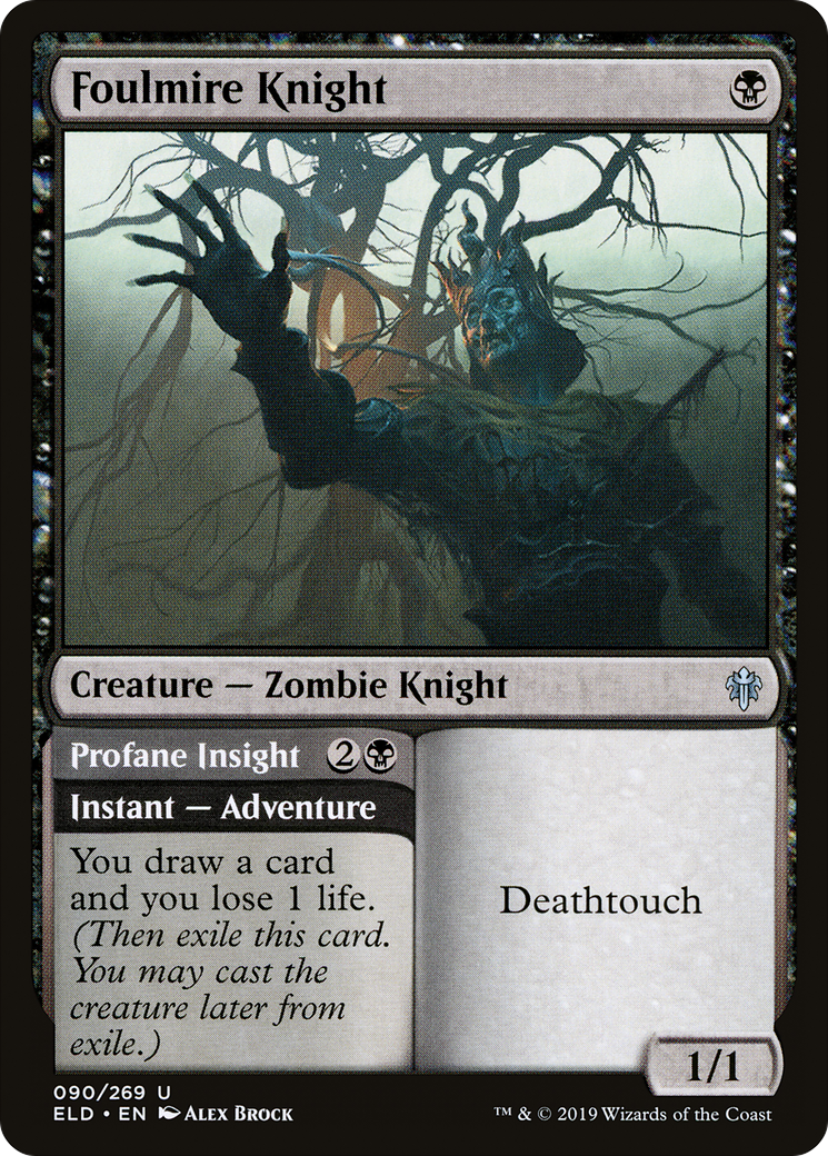 Foulmire Knight (ELD-090) - Throne of Eldraine Foil