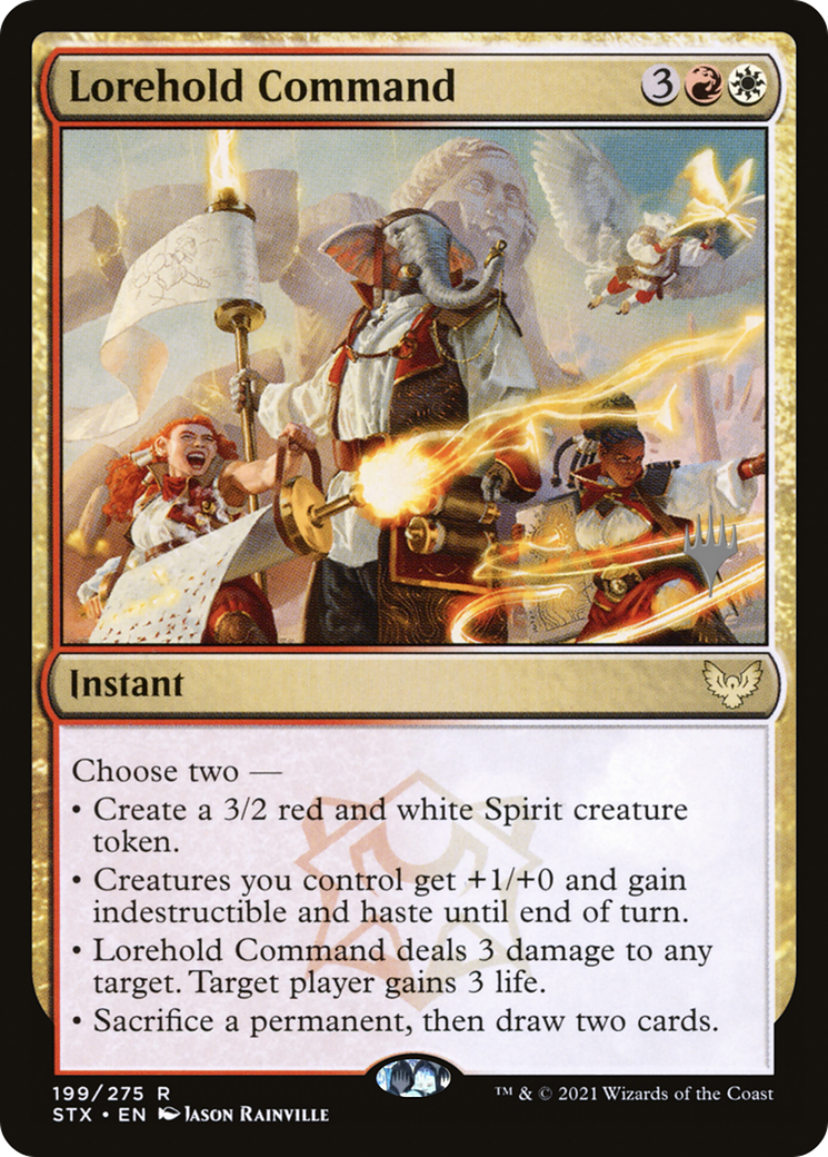 Lorehold Command (PPSTX-199P) - Strixhaven: School of Mages Promos
