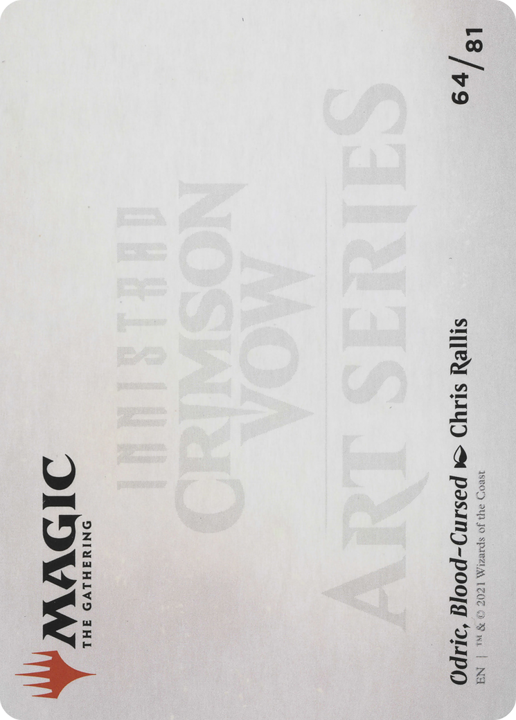 Odric, Blood-Cursed // Odric, Blood-Cursed (AVOW-064) - Crimson Vow Art Series (Borderless)