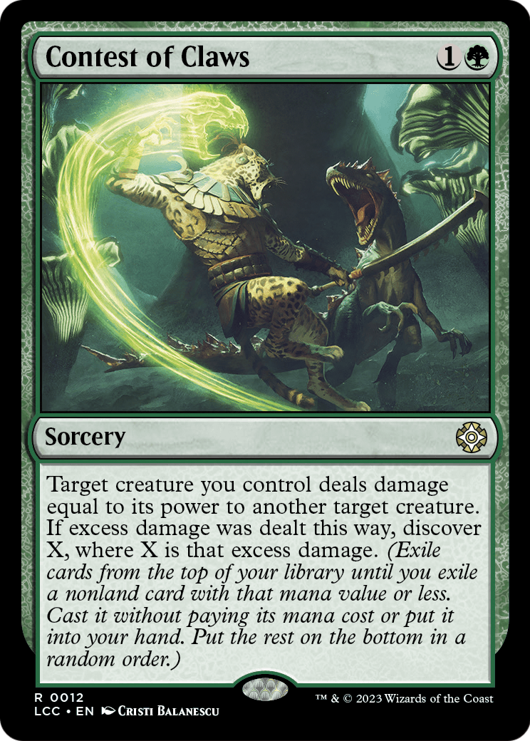 Contest of Claws (LCC-012) - The Lost Caverns of Ixalan Commander Foil