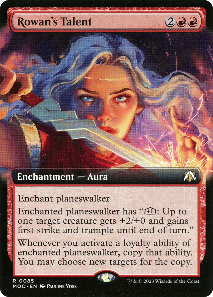 Rowan's Talent (Extended Art) (MOC-085) - March of the Machine Commander: (Extended Art) Foil