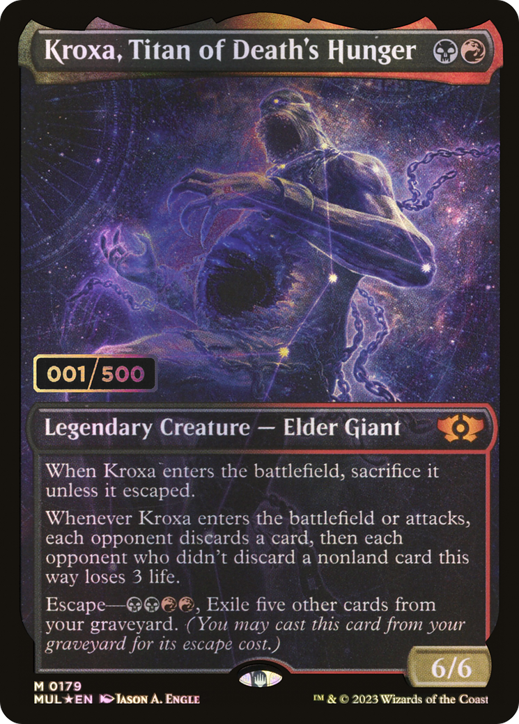 Kroxa, Titan of Death's Hunger (Serial Numbered) (MUL-179) - Multiverse Legends: (Showcase) Foil