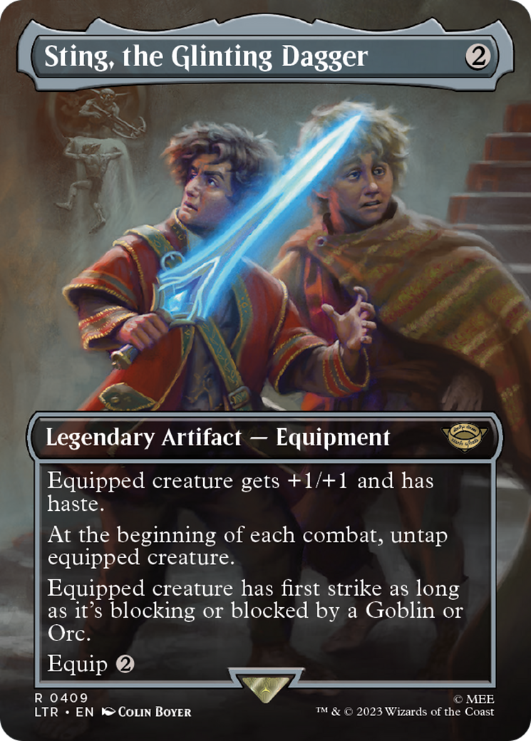 Sting, the Glinting Dagger (Borderless) (LTR-409) - The Lord of the Rings: Tales of Middle-earth