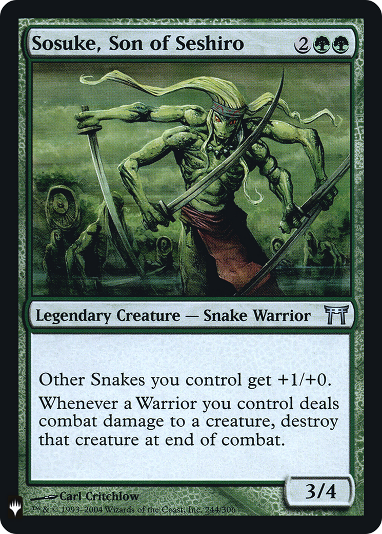 Sosuke, Son of Seshiro (LIST-CHK-244) - The List Foil