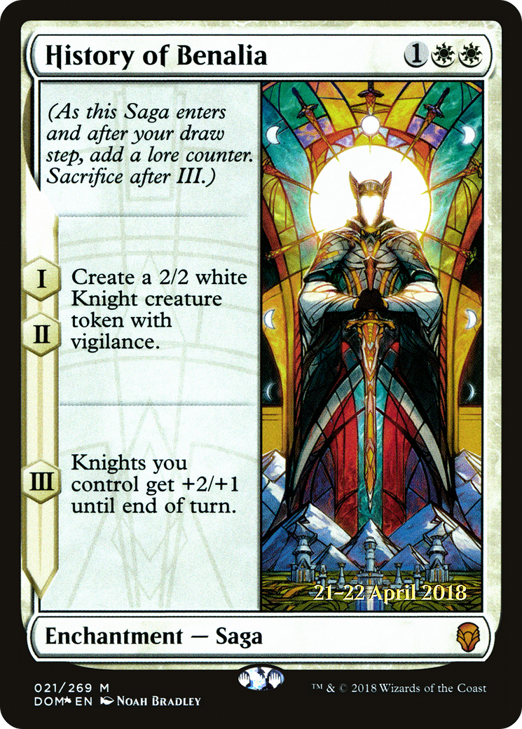 History of Benalia (PRE-21S) - Dominaria Promos Foil