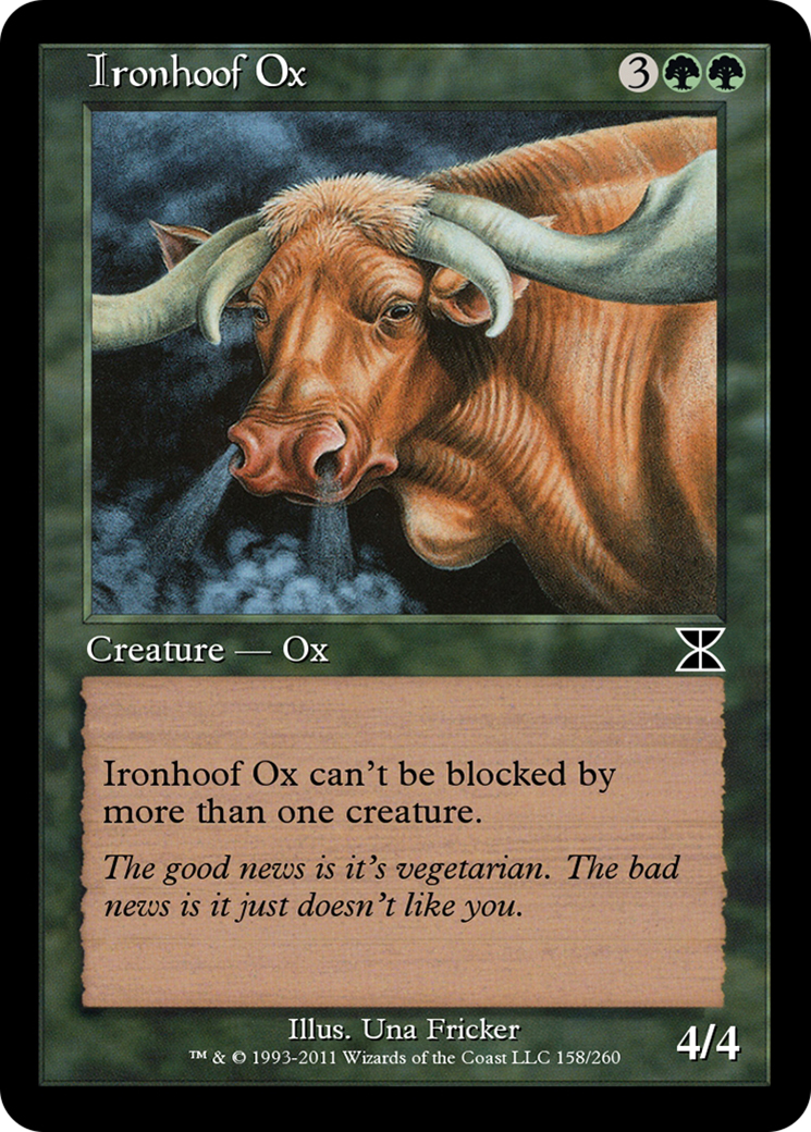 Ironhoof Ox (ME4-158) - Masters Edition IV Foil