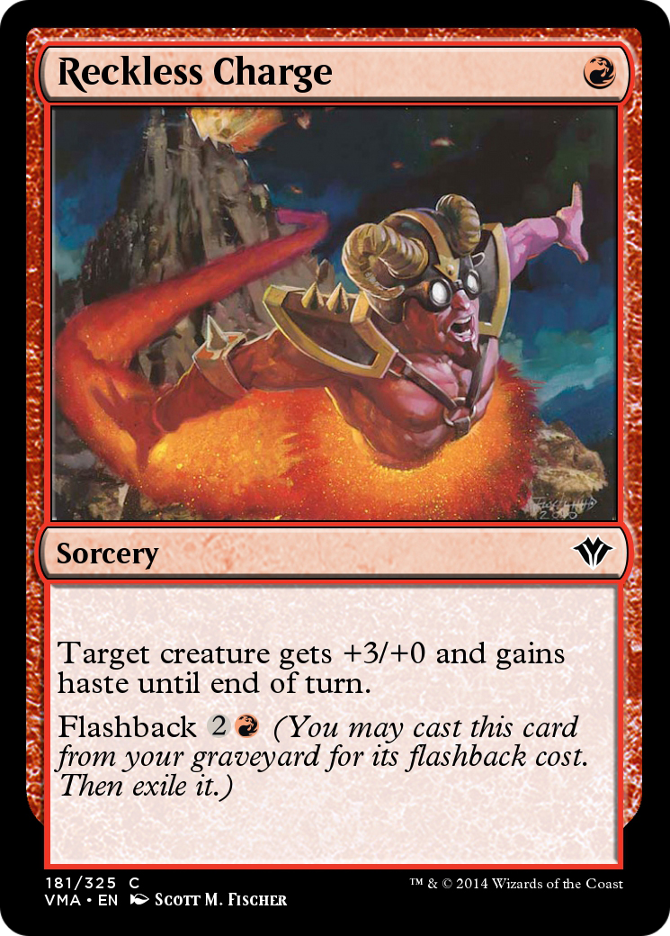 Reckless Charge (VMA-181) - Vintage Masters Foil