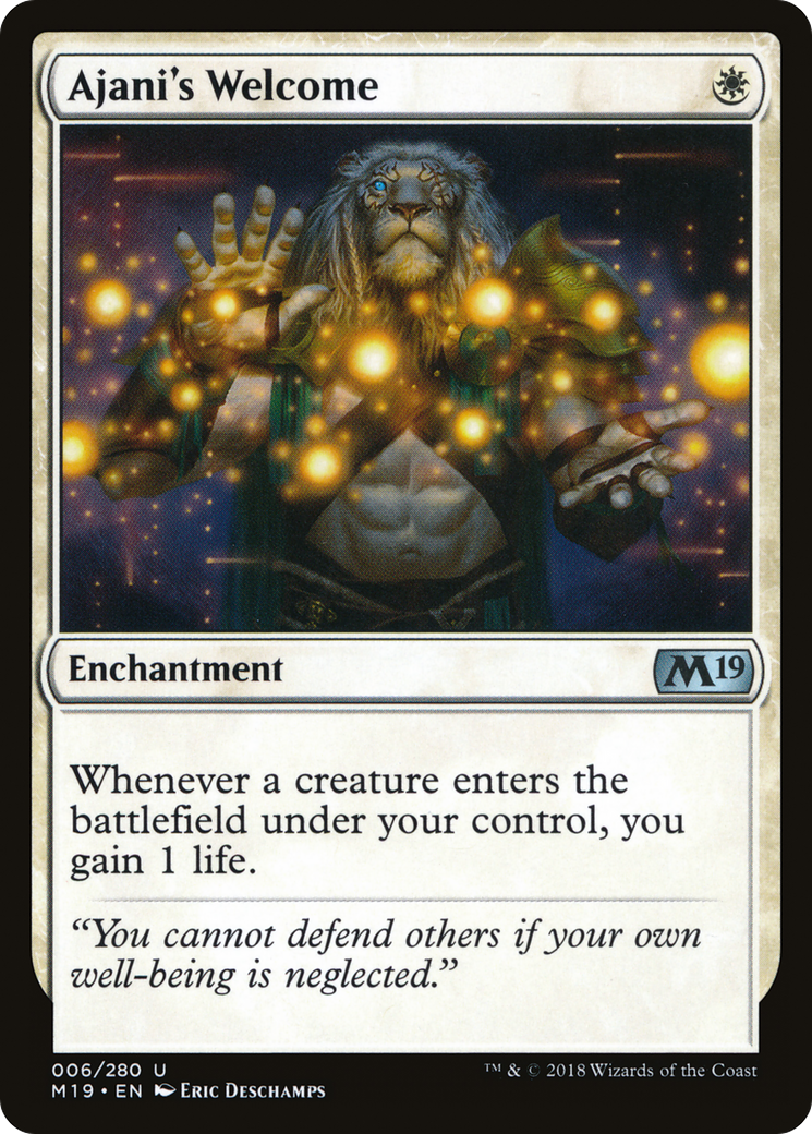 Ajani's Welcome (M19-006) - Core Set 2019