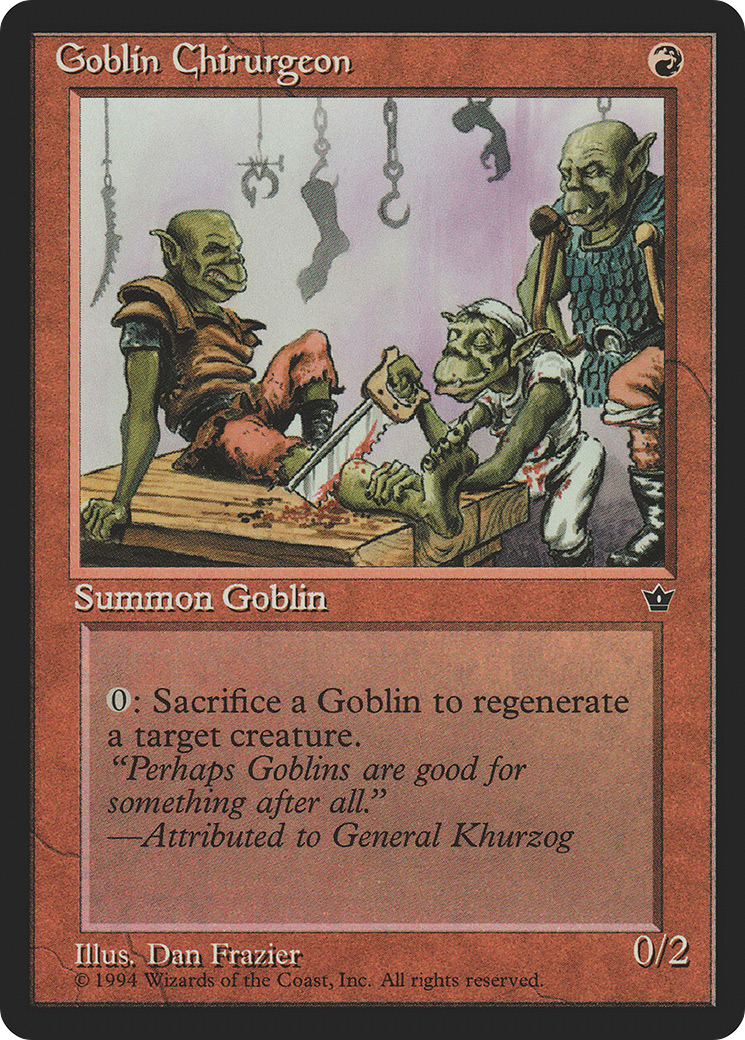 Goblin Chirurgeon (Frazier) (FEM-) - Fallen Empires