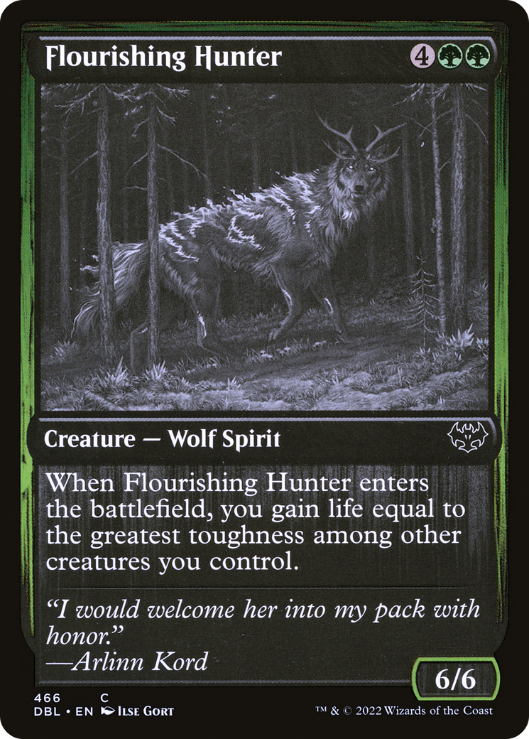 Flourishing Hunter (DBL-466) - Innistrad: Double Feature Foil