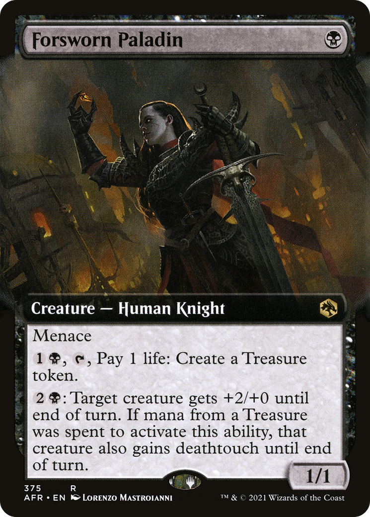 Forsworn Paladin (Extended Art) (AFR-375) - Adventures in the Forgotten Realms: (Extended Art) Foil