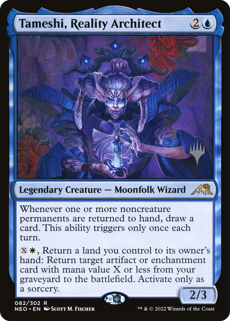 Tameshi, Reality Architect (PPNEO-082) - Kamigawa: Neon Dynasty Promos Foil
