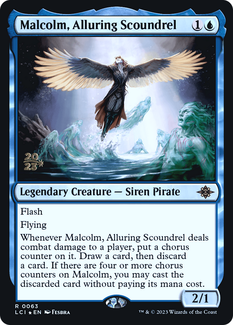 Malcolm, Alluring Scoundrel (PRE-063) - The Lost Caverns of Ixalan Promos Foil