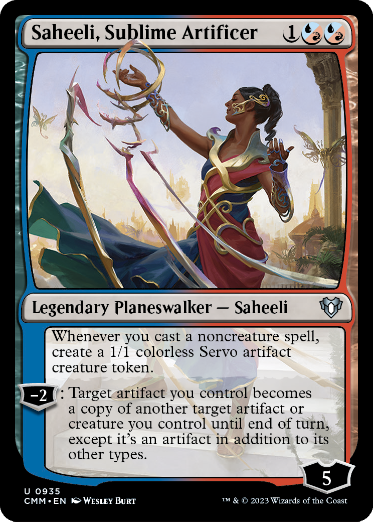 Saheeli, Sublime Artificer (CMM-935) - Commander Masters