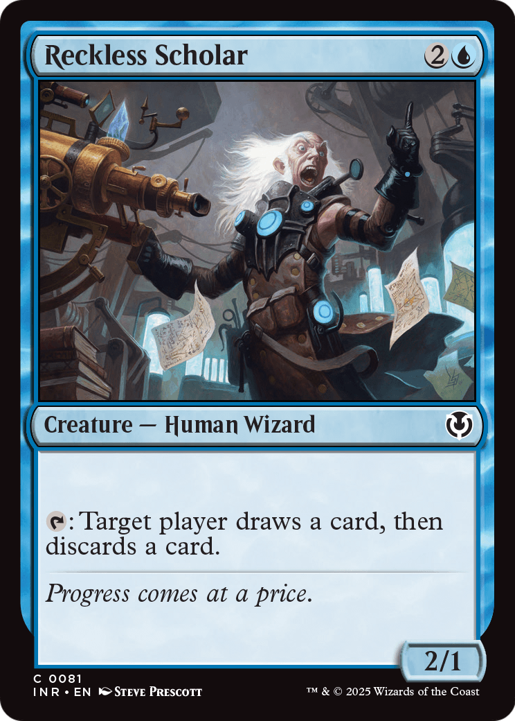 Reckless Scholar (INR-081) - Innistrad Remastered Foil