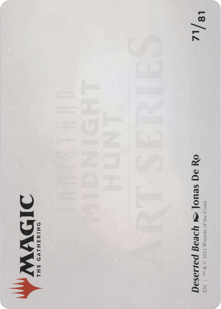 Deserted Beach // Deserted Beach (AMID-071) - Midnight Hunt Art Series (Borderless) Foil