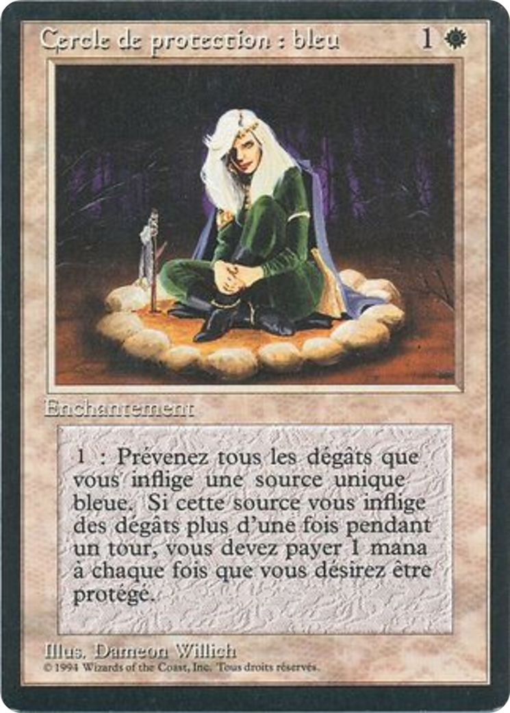Circle of Protection: Blue (FBB-) - Foreign Black Border