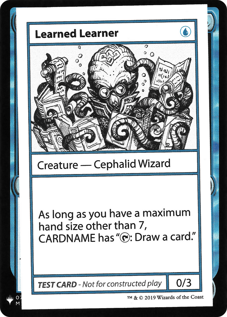 Learned Learner (CMB1-) - Mystery Booster Playtest Cards 2019