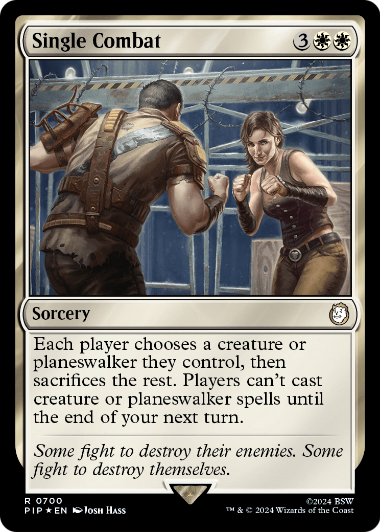 Single Combat (Surge Foil) (PIP-700) - Fallout Foil