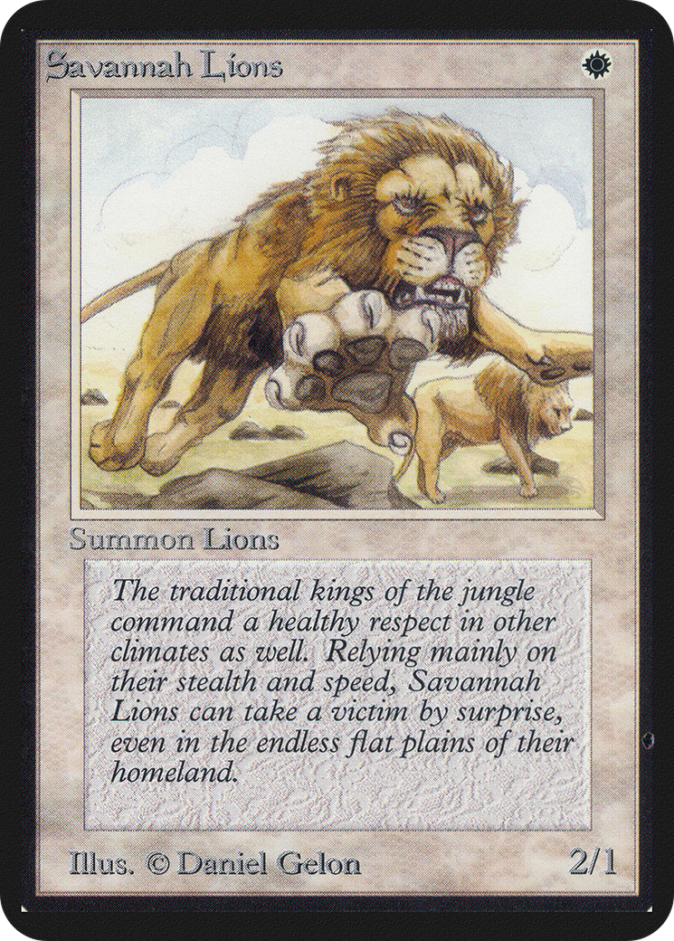 Savannah Lions (LEA-) - Limited Edition Alpha
