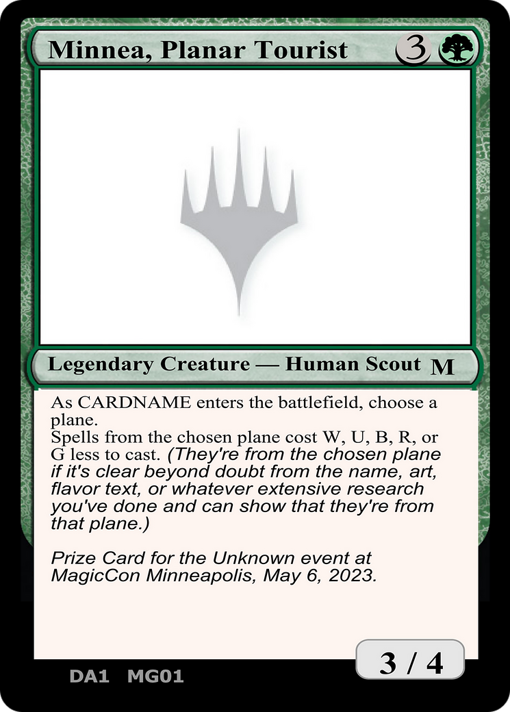 Minnea, Planar Tourist (UNK-) - Unknown Event