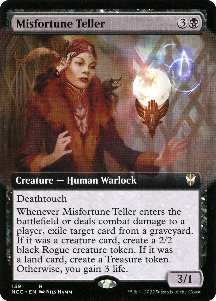 Misfortune Teller (Extended Art) (NCC-139) - New Capenna Commander: (Extended Art)