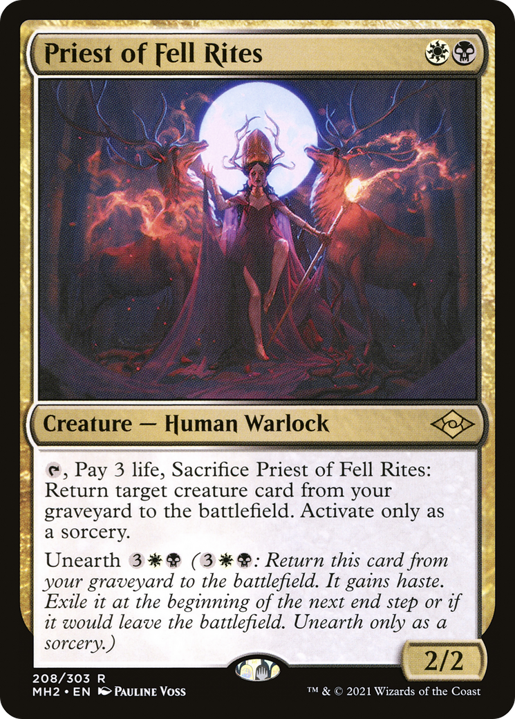 Priest of Fell Rites (MH2-208) - Modern Horizons 2