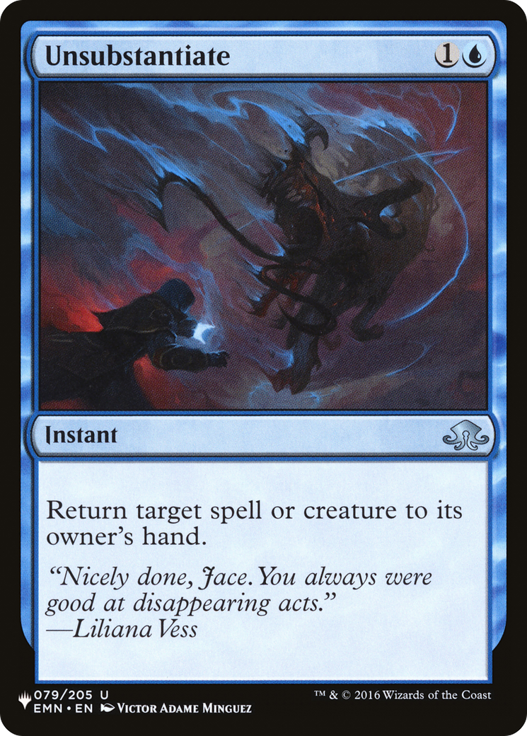 Unsubstantiate (LIST-EMN-79) - The List
