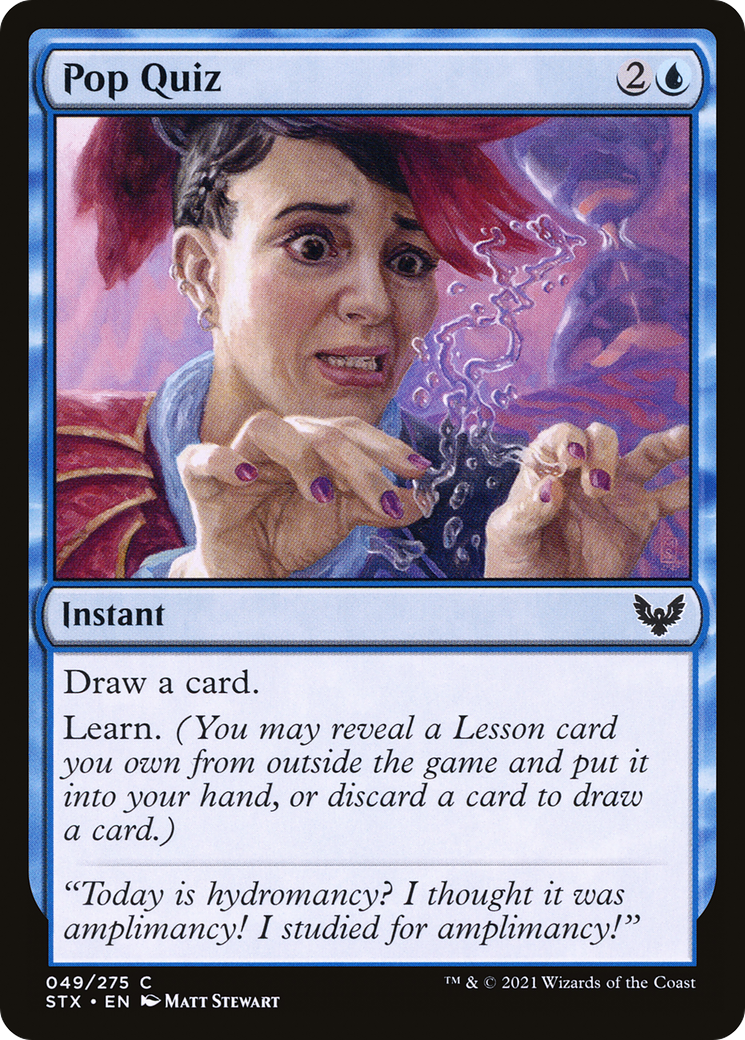 Pop Quiz (STX-049) - Strixhaven: School of Mages