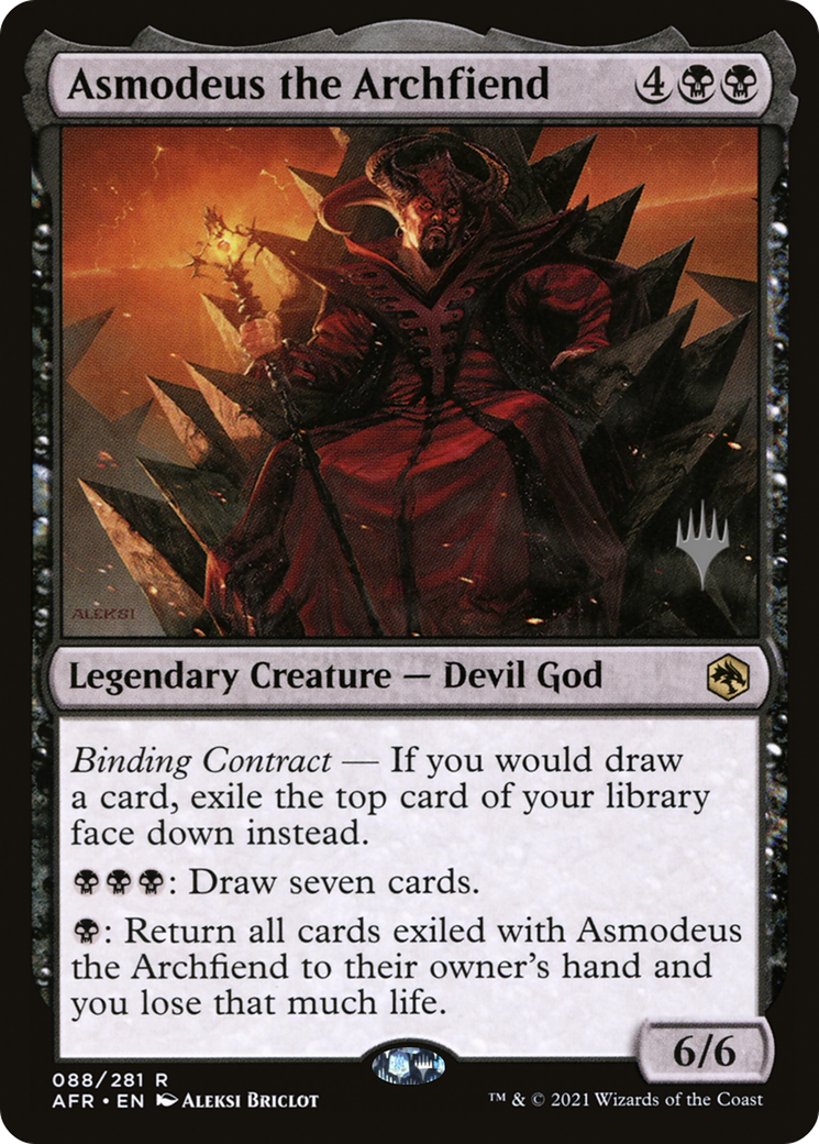 Asmodeus the Archfiend (PPAFR-88P) - Adventures in the Forgotten Realms Promos Foil
