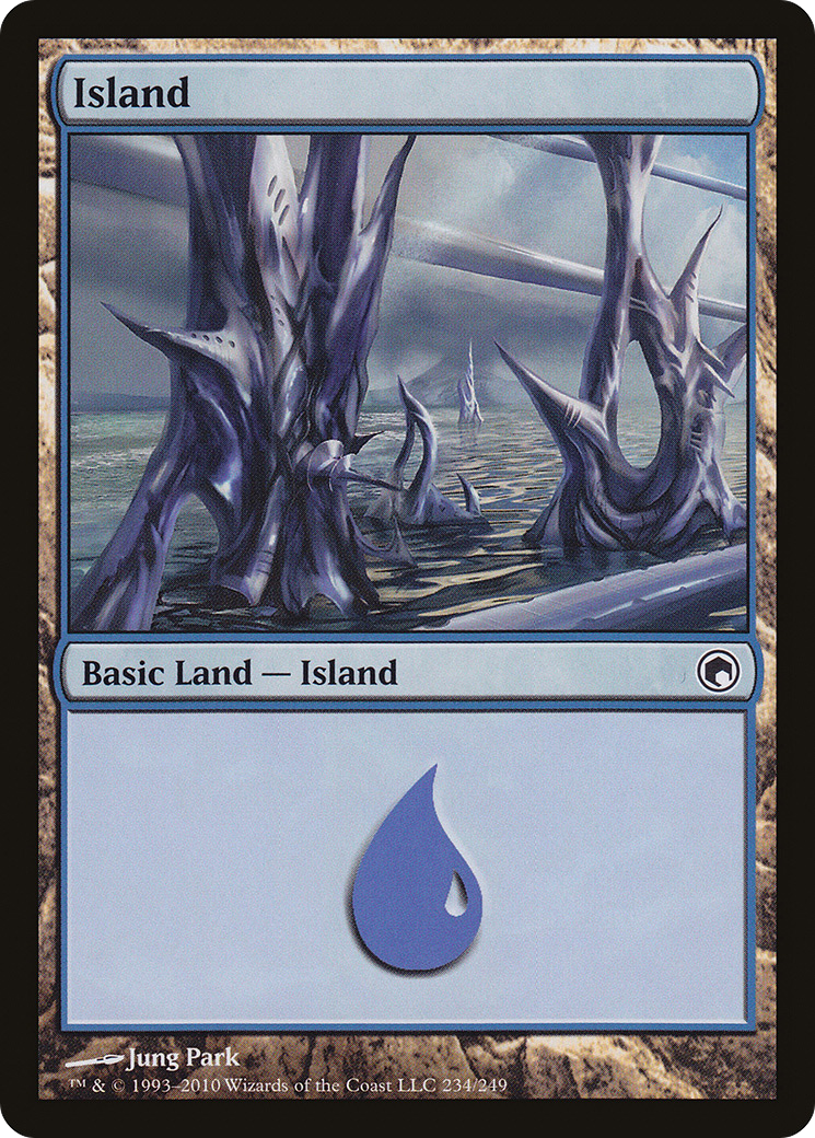 Island (234) (SOM-234) - Scars of Mirrodin Foil