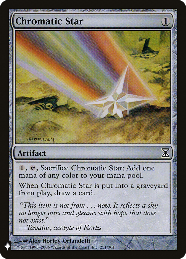 Chromatic Star (LIST-TSP-251) - The List