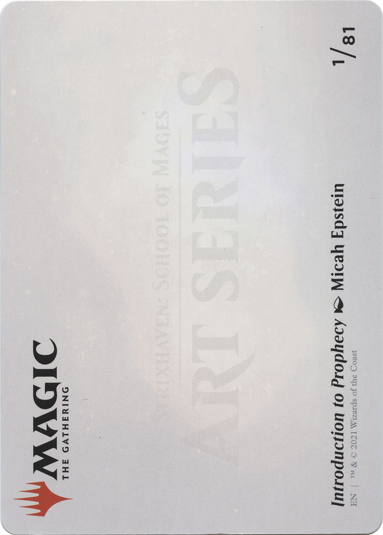 Introduction to Prophecy // Introduction to Prophecy (ASTX-001) - Strixhaven Art Series (Borderless) Foil