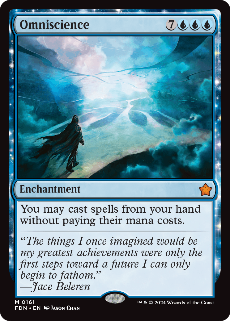 Omniscience (FDN-161) - Foundations: (enchantment) Foil
