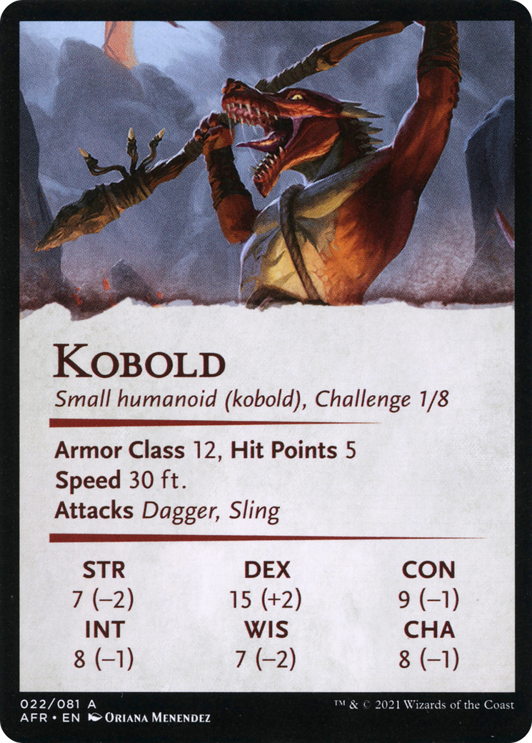 Minion of the Mighty // Kobold (AAFR-022) - Adventures in the Forgotten Realms Art Series (Borderless)