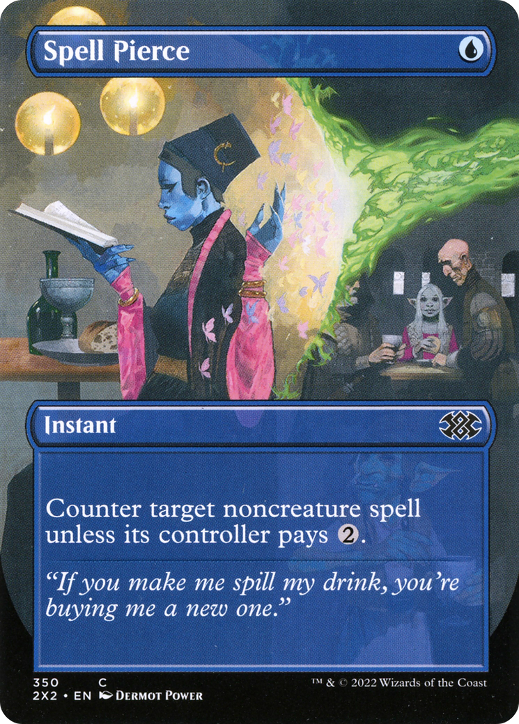 Spell Pierce (Borderless) (2X2-350) - Double Masters 2022