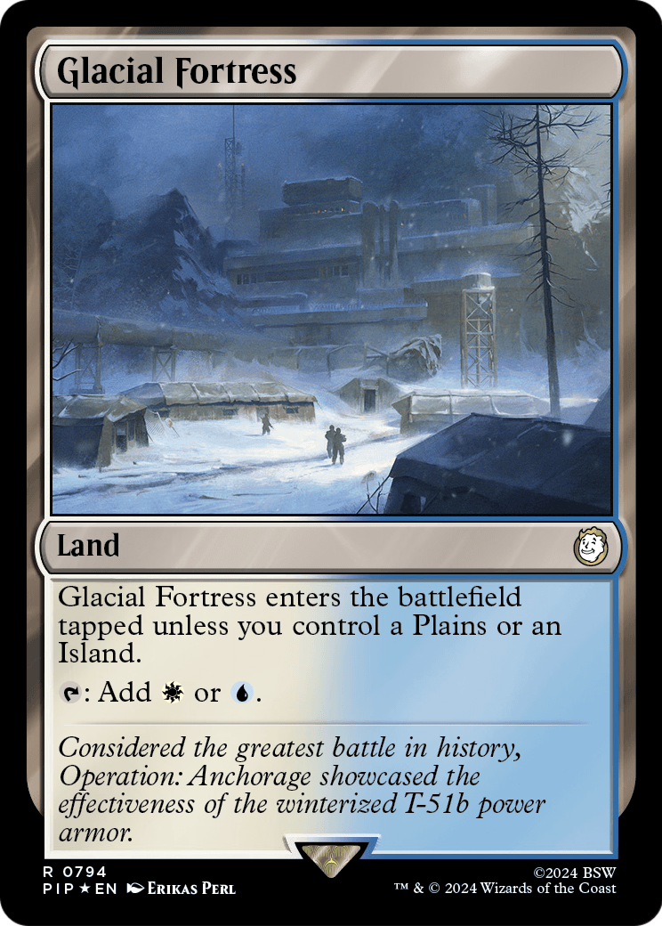 Glacial Fortress (Surge Foil) (PIP-794) - Fallout Foil