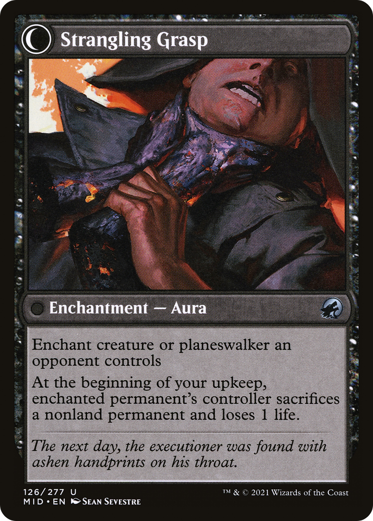 Vengeful Strangler (MID-126) - Innistrad: Midnight Hunt: (Double Faced Transform) Foil