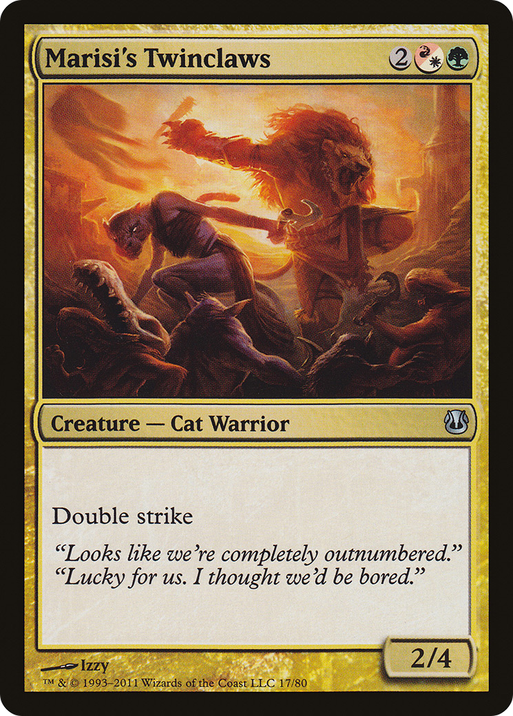 Marisi's Twinclaws (DDH-017) - Duel Decks: Ajani vs. Nicol Bolas