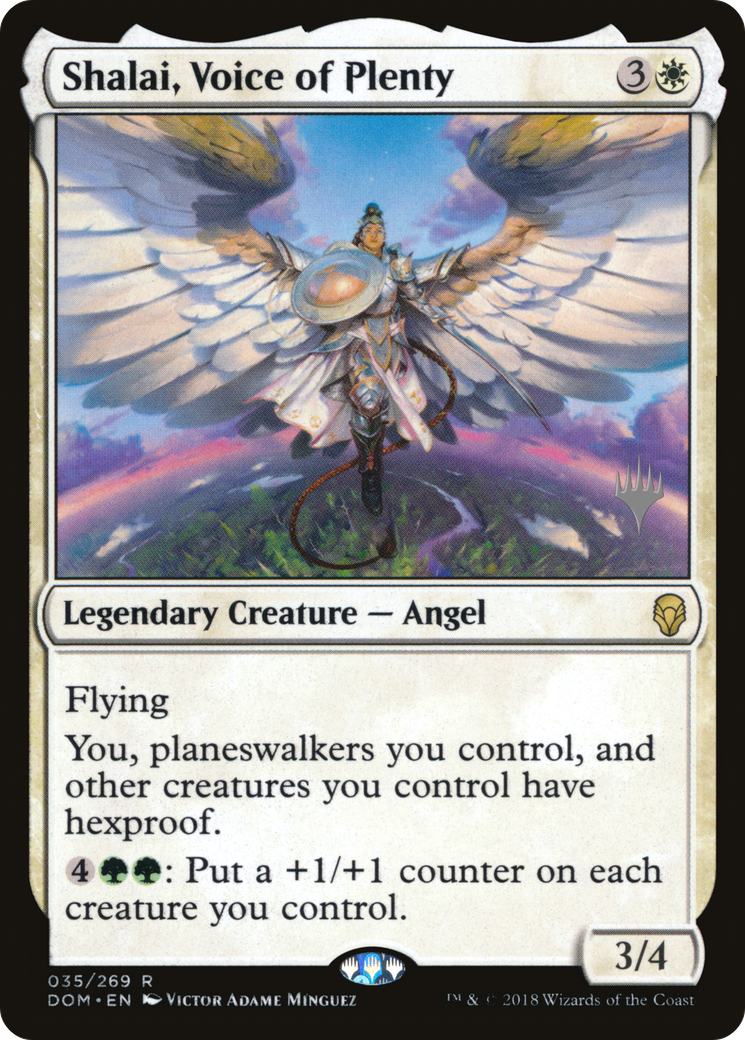 Shalai, Voice of Plenty (PPM20-035) - Dominaria Promos Foil