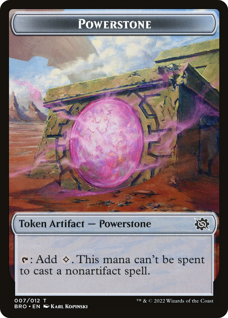 Powerstone (TBRO-007) - The Brothers' War Tokens Foil