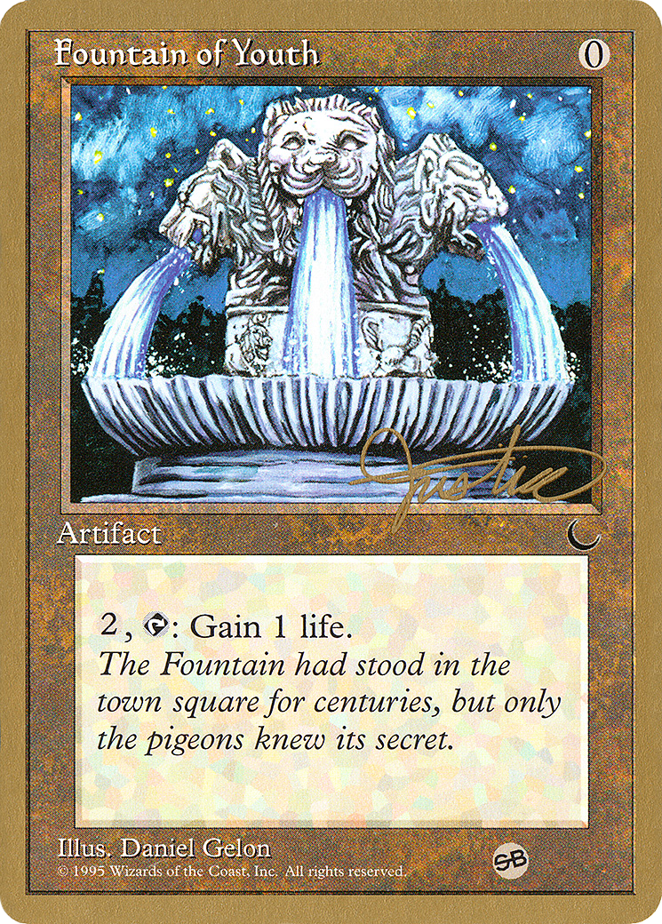 Fountain of Youth - 1996 Mark Justice (DRK) (SB) (WCD-) - Pro Tour Collector Set