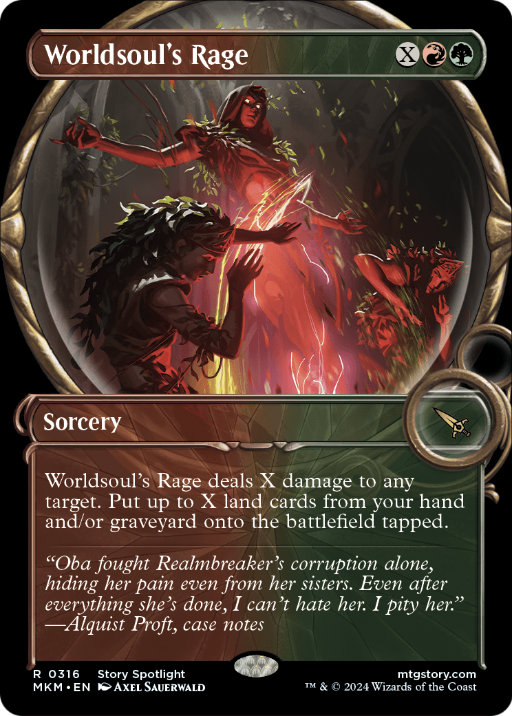 Worldsoul's Rage (Showcase) (MKM-316) - Murders at Karlov Manor: (Showcase)