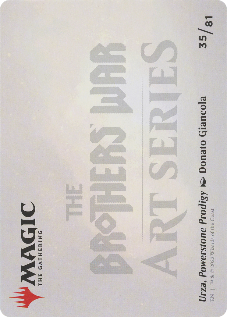 Urza, Powerstone Prodigy // Urza, Powerstone Prodigy (ABRO-035) - The Brothers' War Art Series (Borderless)