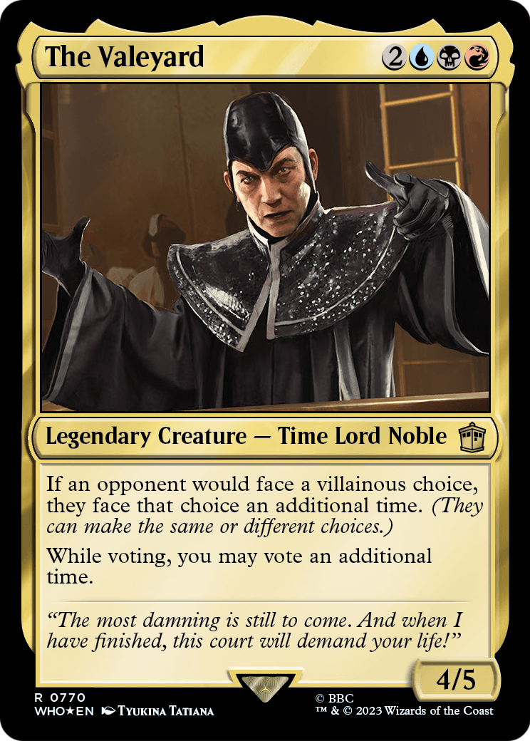 The Valeyard (Surge Foil) (WHO-770) - Doctor Who Foil