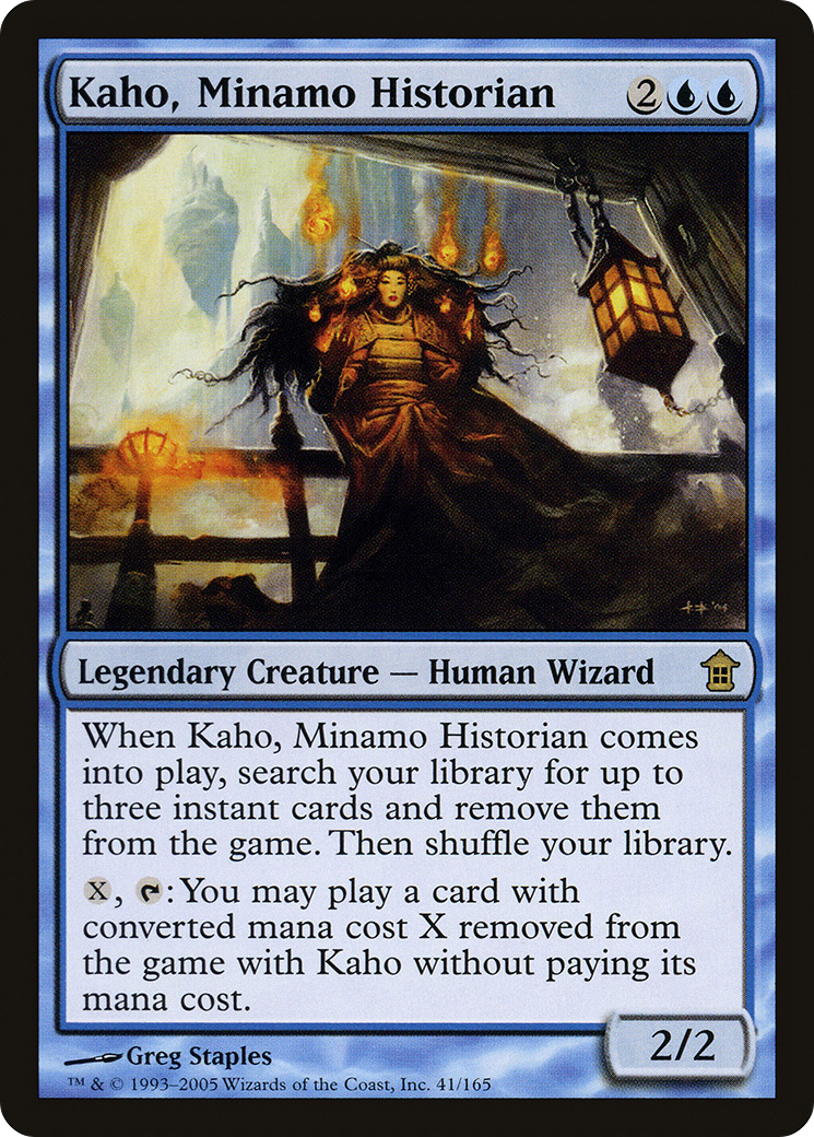 Kaho, Minamo Historian (SOK-041) - Saviors of Kamigawa Foil