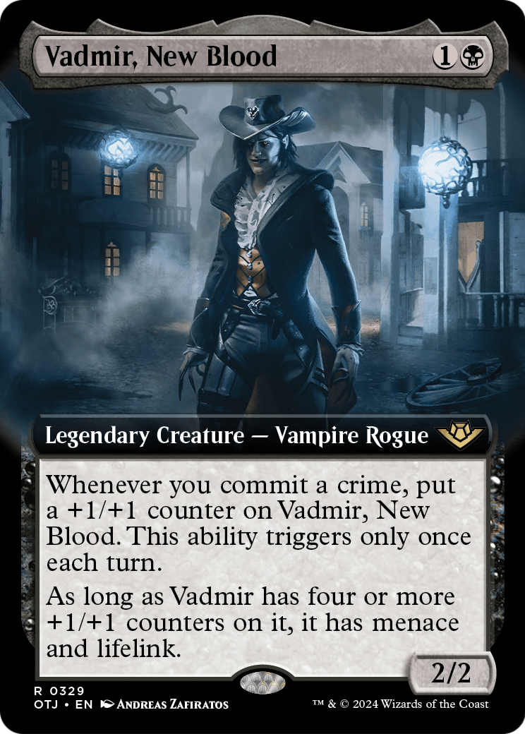 Vadmir, New Blood (Extended Art) (OTJ-329) - Outlaws of Thunder Junction: (Extended Art) Foil