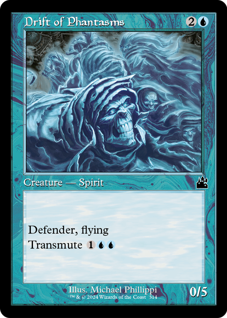 Drift of Phantasms (Retro Frame) (RVR-314) - Ravnica Remastered Foil