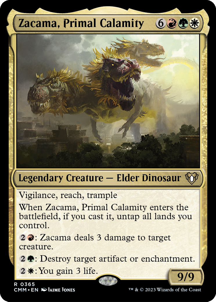 Zacama, Primal Calamity (CMM-365) - Commander Masters Foil