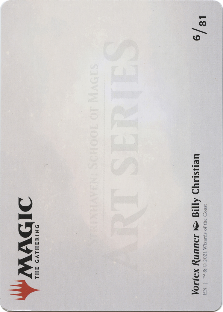 Vortex Runner // Vortex Runner (ASTX-006) - Strixhaven Art Series (Borderless) Foil